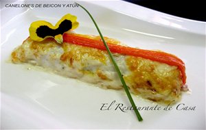 Canelones De Beicon Y Atún
