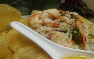 Arroz Delicias Con Gambas Y Almejas Chirlas
