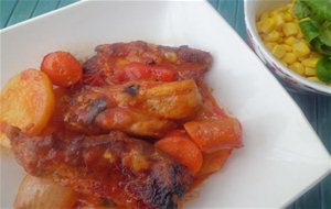 Horneado De Costillas En Salsa
