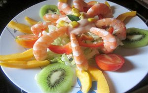 Ensalada De Langostinos Y Fruta
