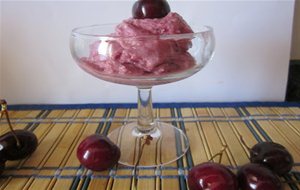 Helado De Yogurt De Cerezas
