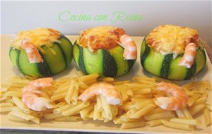 Mini Calabacines Rellenos De Langostinos
