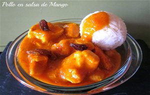 Pechuga De Pollo Con Salsa De Mango Y Curry
