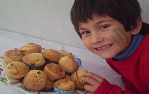 Muffins De Gofio Y Chocolate
