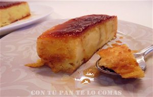 Pudin De Magdalenas Y Flan (microondas)
