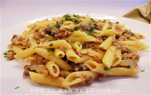 Macarrones Con Carne Al Azafrán
