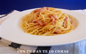 Espaguetis A La Carbonara
