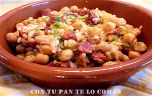 Garbanzos Con Arroz Y Chorizo
