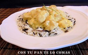 Pollo Al Curry Con Piña
