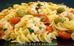 Ensalada De Pasta Con Gambones
