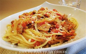 Spaguetti  All' Amatriciana
