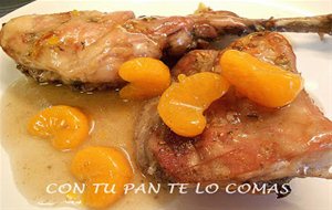 Conejo Al Horno Con Mandarinas
