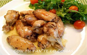 Alitas De Pollo Con Miel Y Limón
