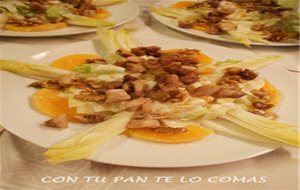 Ensalada De Pollo Con Endibias Y Naranja
