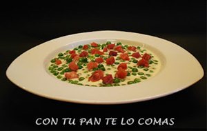 Guisantes A La Crema De Queso
