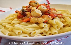 Macarrones Con Pollo Y Bacon
