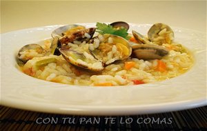 Arroz Caldoso Con Verduras Y Almejas
