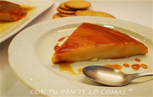 Flan De Leche Condensada Y Galletas (microondas)
