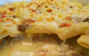 Macarrones Con Carne Y Queso Gratinados
