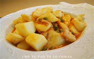 Sepia Guisada Con Patatas
