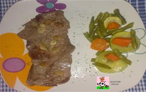 Bistec De Ternera Y Verduras
