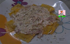 Raviolis Con Salsa Carbonara (a Mi Estilo)
