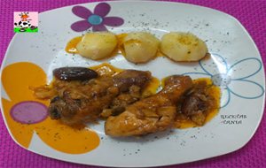 Muslos De Pollo A La Sidra
