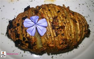 Solomillo De Cerdo En Salsa De Almendras Y Papas Hasselback
