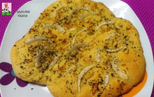 Focaccia De Cebolla Y Ajo
