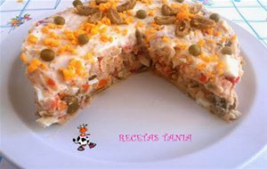 Tarta De Ensaladilla Rusa
