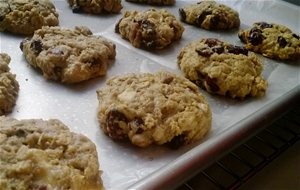 Galletas De Avena Con Chocolate Blanco Bajas En Grasa
