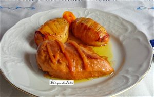 Pechugas De Pollo  En Salsa De  Naranja Y Canela
