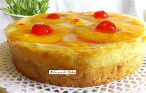 Pastel De Pan Duro Y Melocoton 
