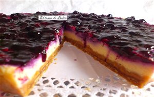 Tarta De Queso Y Arándanos Al Microondas
