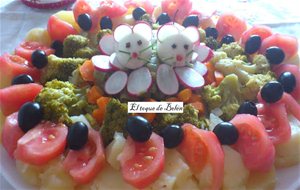 Ensalada De Verduras Con Ratoncitos 
