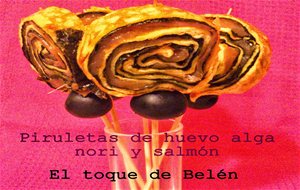 Piruletas De Huevo Con Algas Y Salmón
