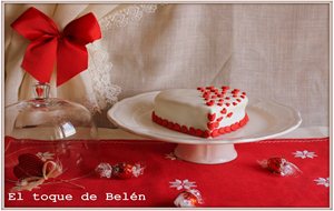 Tarta Corazón De Bombón Para San Valentin 
