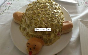 Tortuga Rellena De Ensaladilla Rusa
