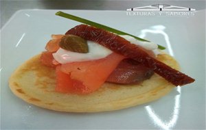 Blinis De Salmón Marinado
