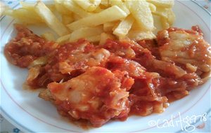 Bacalao Con Tomate Y Cebolla
