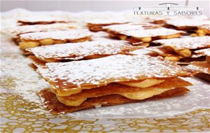 Milhojas De Crema De Caramelo
