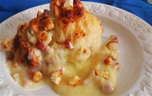 Coliflor Gratinada Con Jamón
