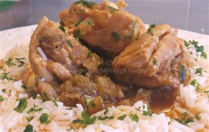 Pollo Pakistani Con Curry Y Arroz
