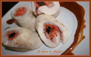 Rollo De Pavo Al Vapor Con Salsa Agridulce
