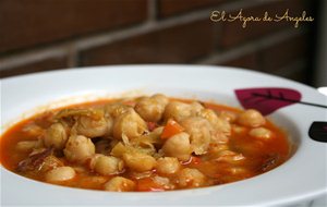 Potaje De Garbanzos Con Repollo
