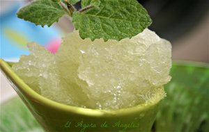 Sorbete (casi Granizado) De Mojito
