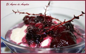 Mousse De Mazapan Con Salsa De Frutos Rojos
