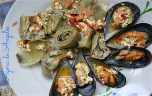 Alcachofas Con Mejillones A La Vinagreta
