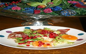 Ensalada Templada De Jamón Con Frutas De Invierno
