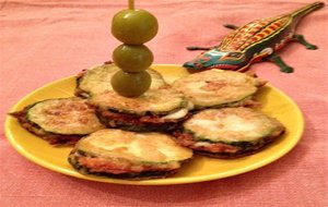 Mini Bocadillitos De Calabacín, Jamón Y Motzarella
